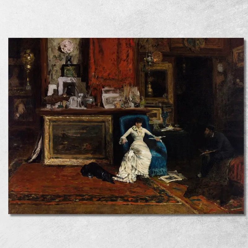 Das Tenth Street Studio William Merritt Chase drucken auf leinwand