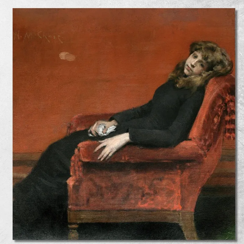 Das Junge Waisenkind William Merritt Chase drucken auf leinwand