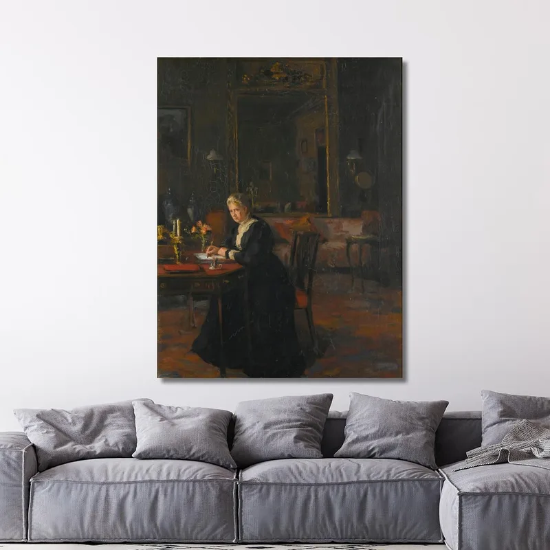Porträt Interieur Louisa Caroline Elizabeth Hamilton William Orpen
