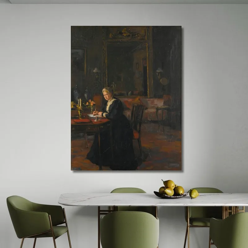 Porträt Interieur Louisa Caroline Elizabeth Hamilton William Orpen