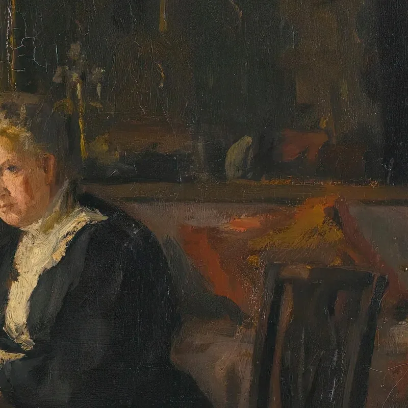Porträt Interieur Louisa Caroline Elizabeth Hamilton William Orpen