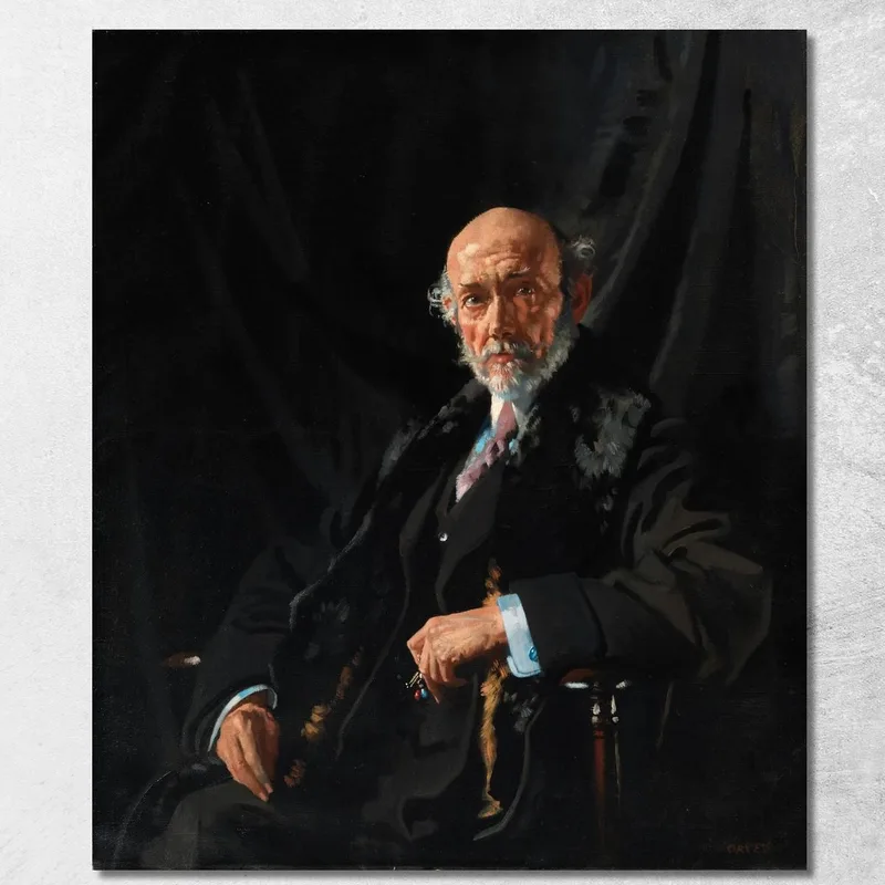 Ritratto Del Dottor E.J. Dillon Corrispondente Di Guerra E Pubblicista William Orpen quadro stampa su tela