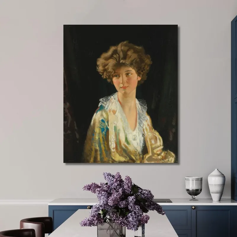 Portrait De Lady Evelyn Herbert William Orpen