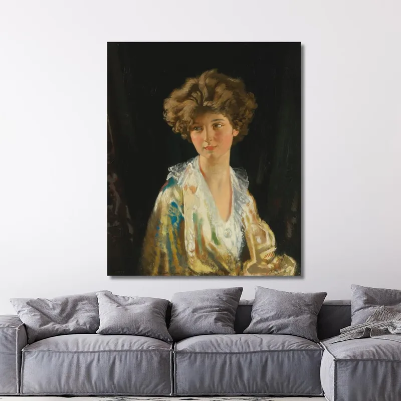 Portrait De Lady Evelyn Herbert William Orpen