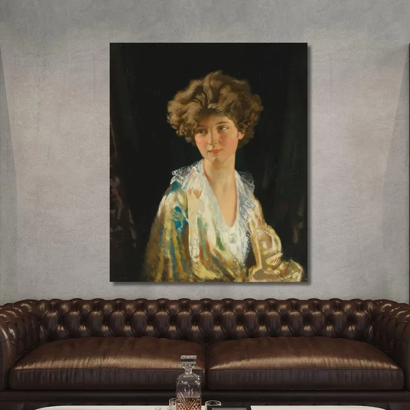 Portrait De Lady Evelyn Herbert William Orpen