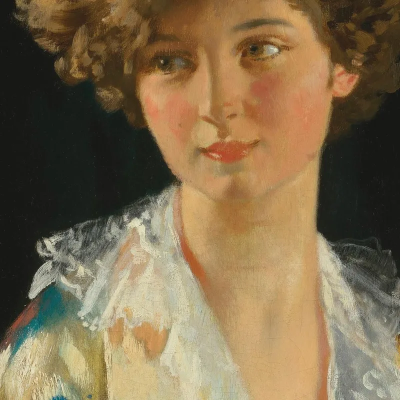 Portrait De Lady Evelyn Herbert William Orpen