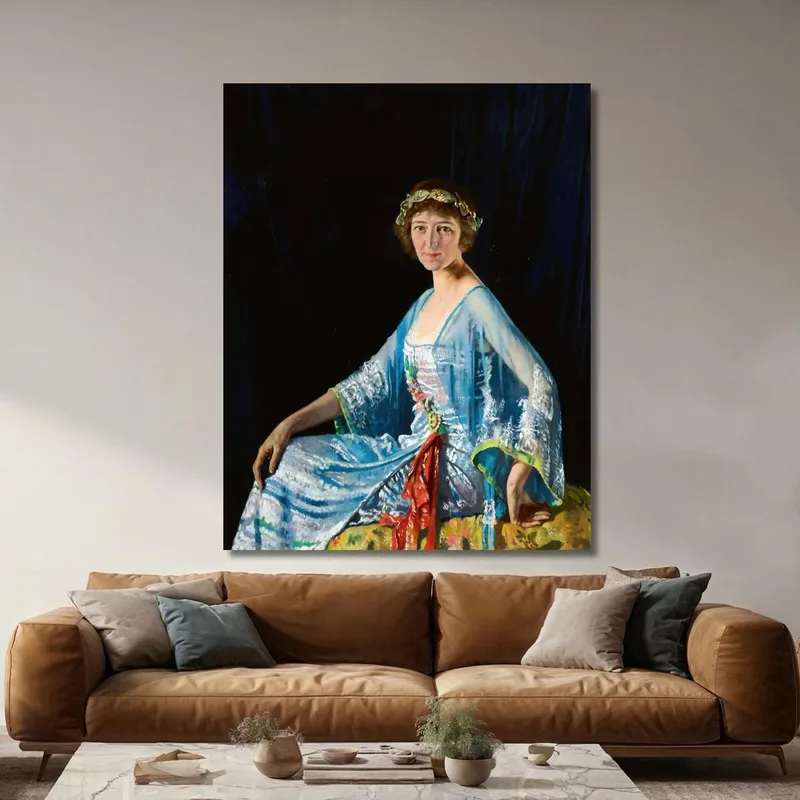 Portrait De Mme Georgiana Alice Drum William Orpen