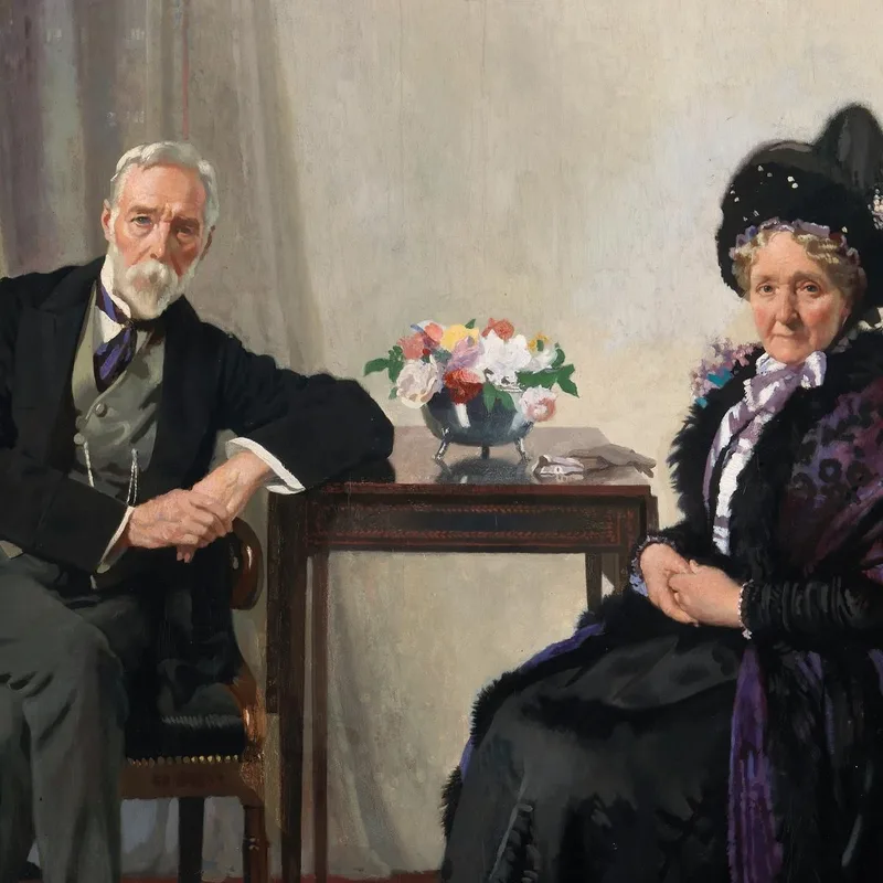 Retrato De Los Padres Del Artista William Orpen