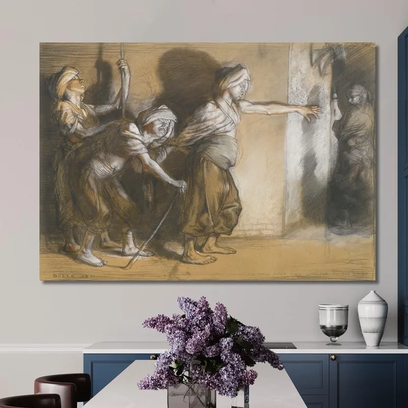 Die Drei Blinden Männer Tausendundeine Nacht William Orpen