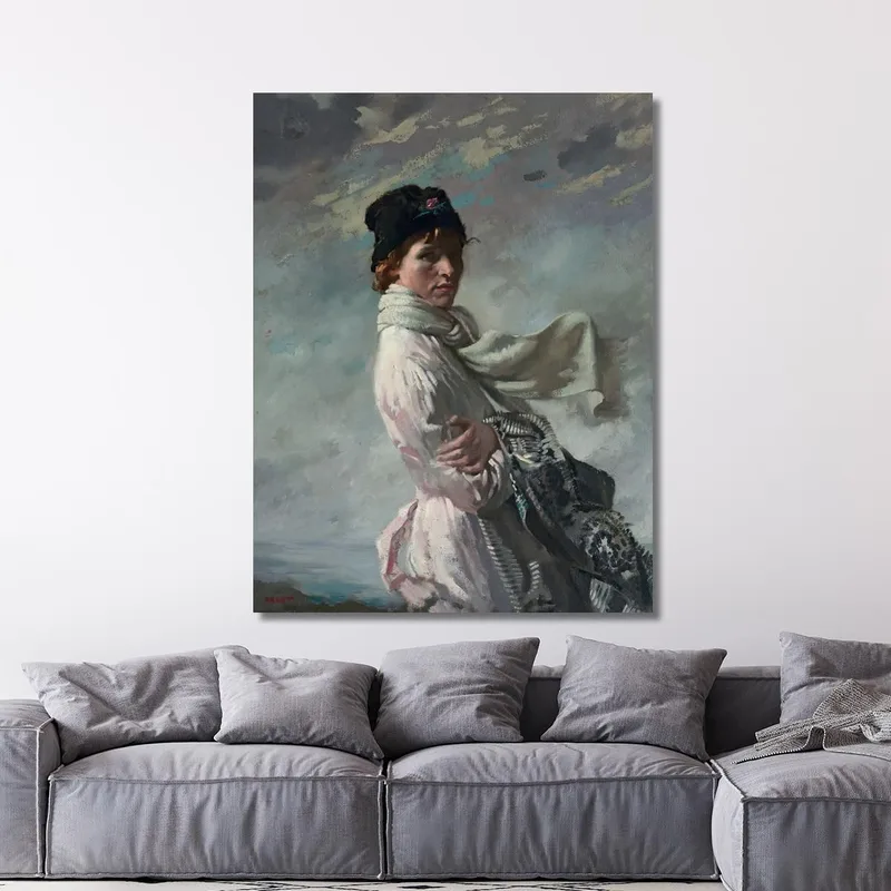 In Dublin Bay Porträt Der Frau Des Künstlers William Orpen