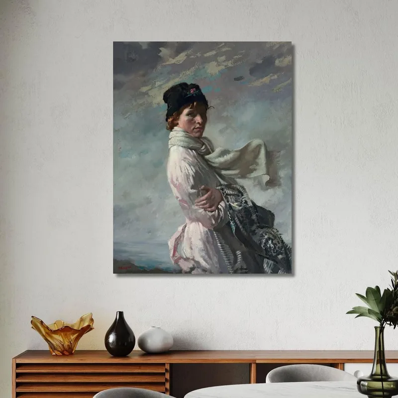 In Dublin Bay Porträt Der Frau Des Künstlers William Orpen
