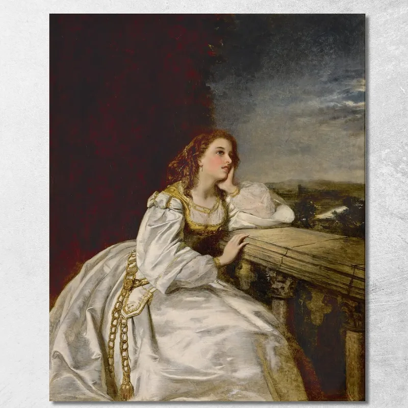 Juliet 'O That I Were A Glove Upon That Hand' William Powell Frith canvas print