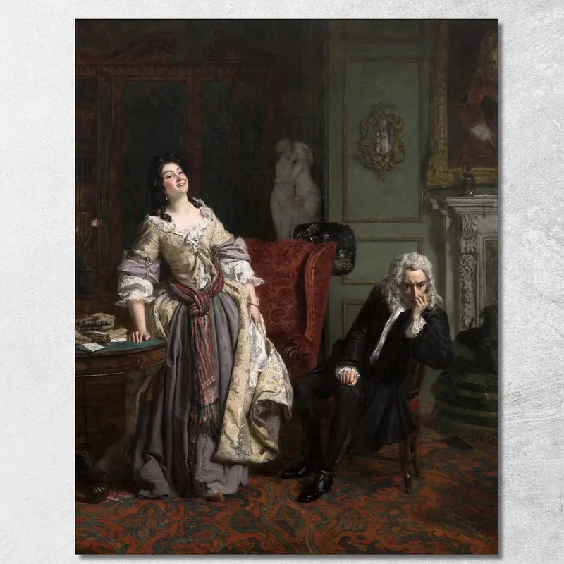 Pope Makes Love To Lady Mary Wortley Montagu William Powell Frith canvas print