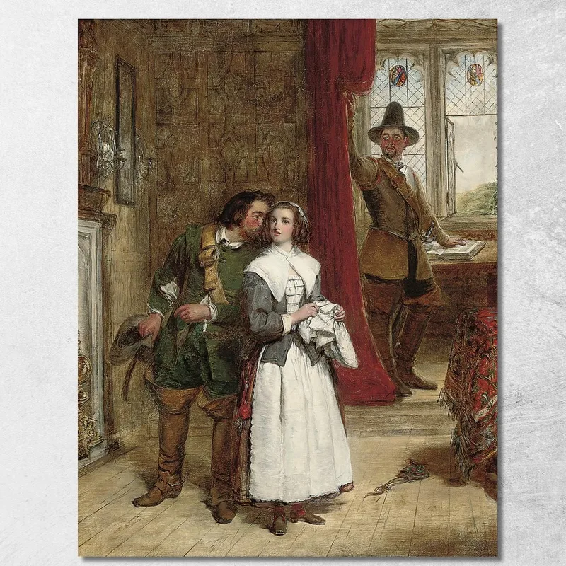 The Puritan'S Daughter William Powell Frith canvas print