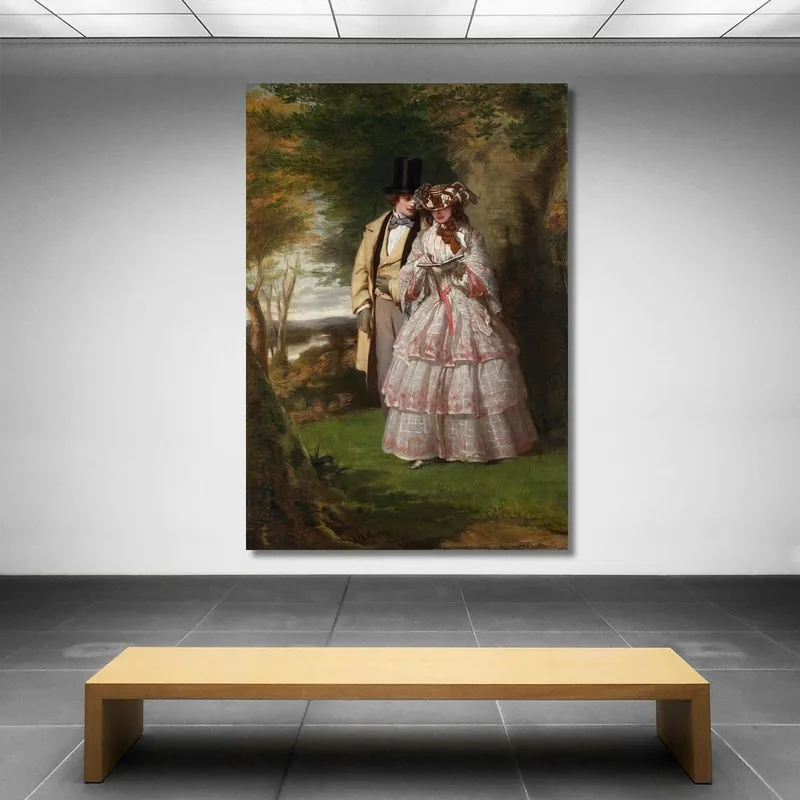 Le Due Figure Centrali Nel Giorno Del Derby William Powell Frith