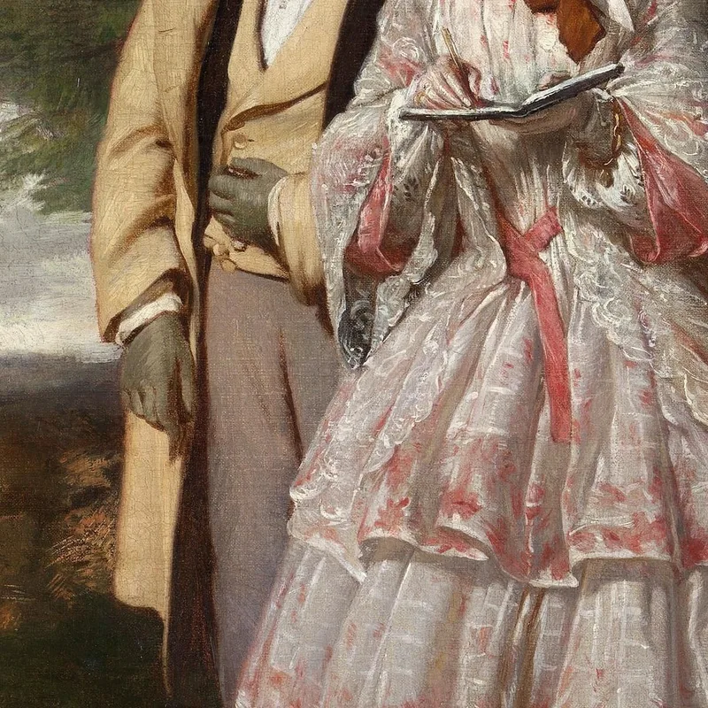 Le Due Figure Centrali Nel Giorno Del Derby William Powell Frith