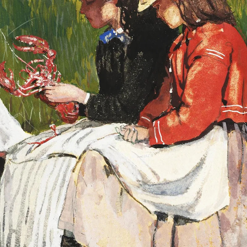 La Figlia Di Un Pescatore Winslow Homer quadro stampa su tela