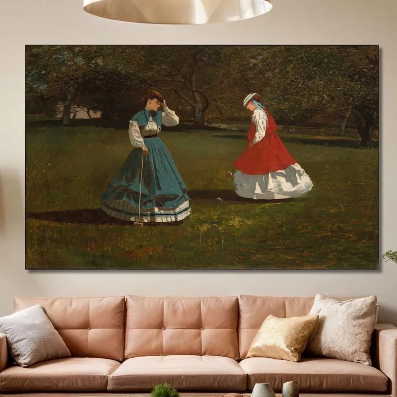 Eine Partie Krocket Winslow Homer