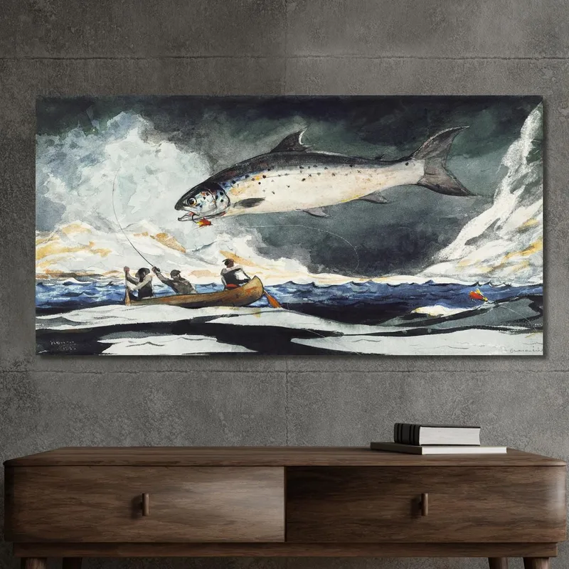 Una Bella Piscina Sul Fiume Saguenay Winslow Homer quadro stampa su tela