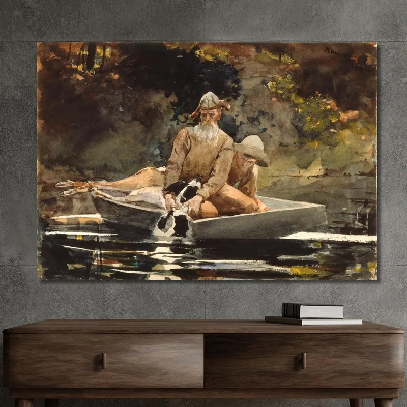 Dopo La Caccia Winslow Homer quadro stampa su tela