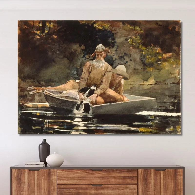Dopo La Caccia Winslow Homer quadro stampa su tela