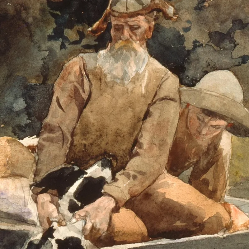 Dopo La Caccia Winslow Homer quadro stampa su tela