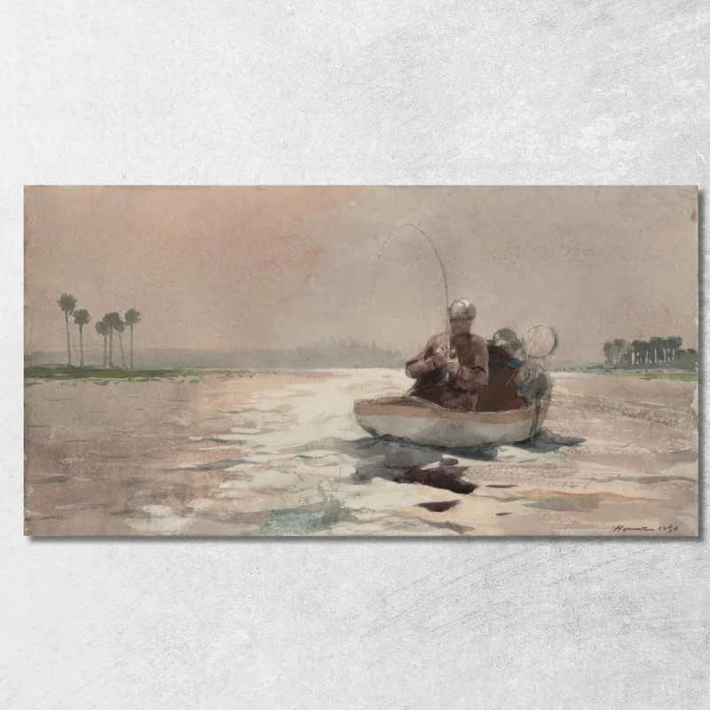 Bassangeln In Florida Winslow Homer drucken auf leinwand
