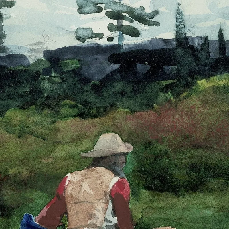 La Barca Blu Winslow Homer quadro stampa su tela