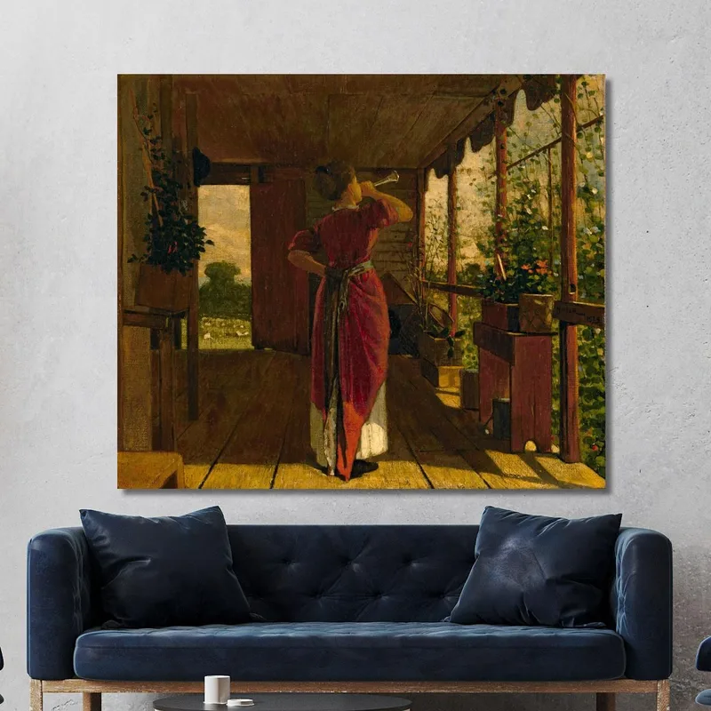 Il Corno Della Cena Winslow Homer