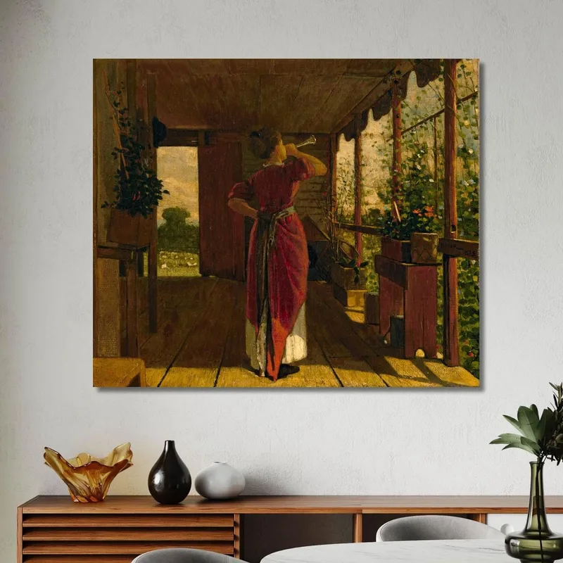 Il Corno Della Cena Winslow Homer