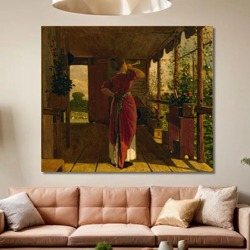 Il Corno Della Cena Winslow Homer
