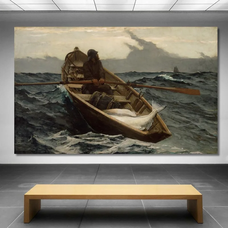 L'Allarme Nebbia Winslow Homer quadro stampa su tela