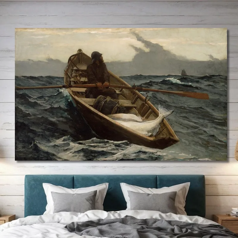 L'Allarme Nebbia Winslow Homer quadro stampa su tela