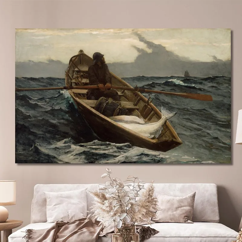 L'Allarme Nebbia Winslow Homer quadro stampa su tela
