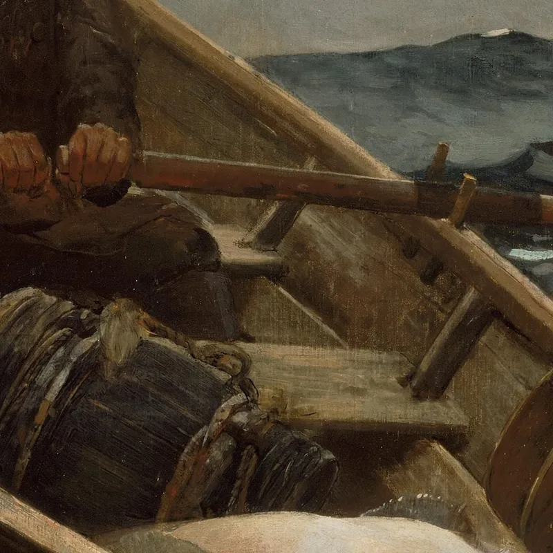 L'Allarme Nebbia Winslow Homer quadro stampa su tela