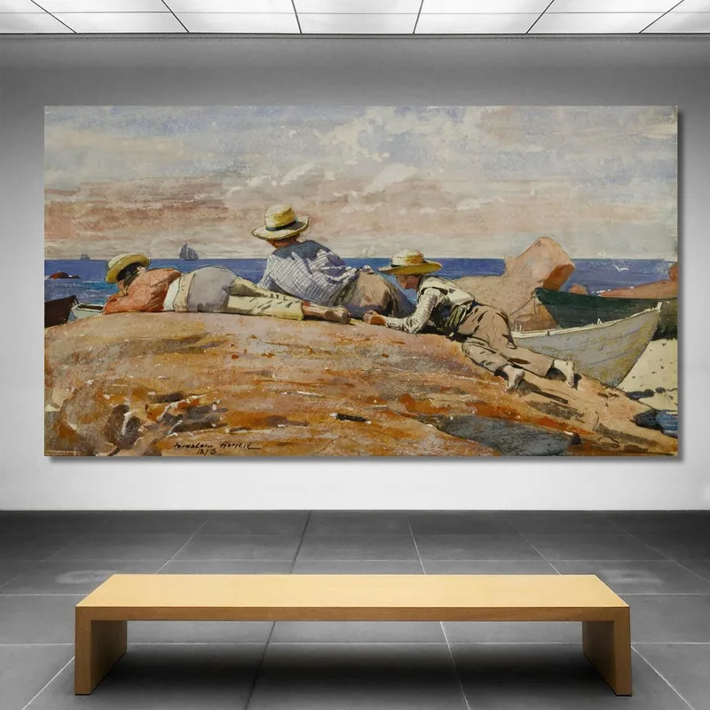 Tre Ragazzi Sulla Riva Winslow Homer