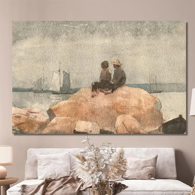 Due Ragazzi Che Guardano Le Golette Winslow Homer