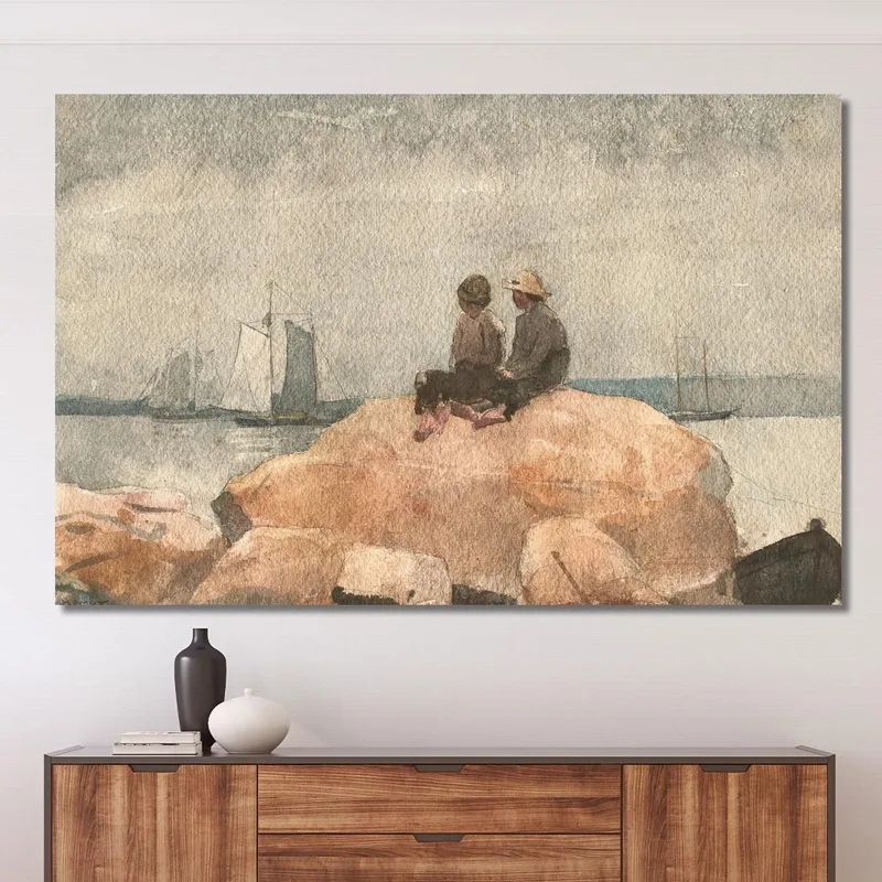 Due Ragazzi Che Guardano Le Golette Winslow Homer