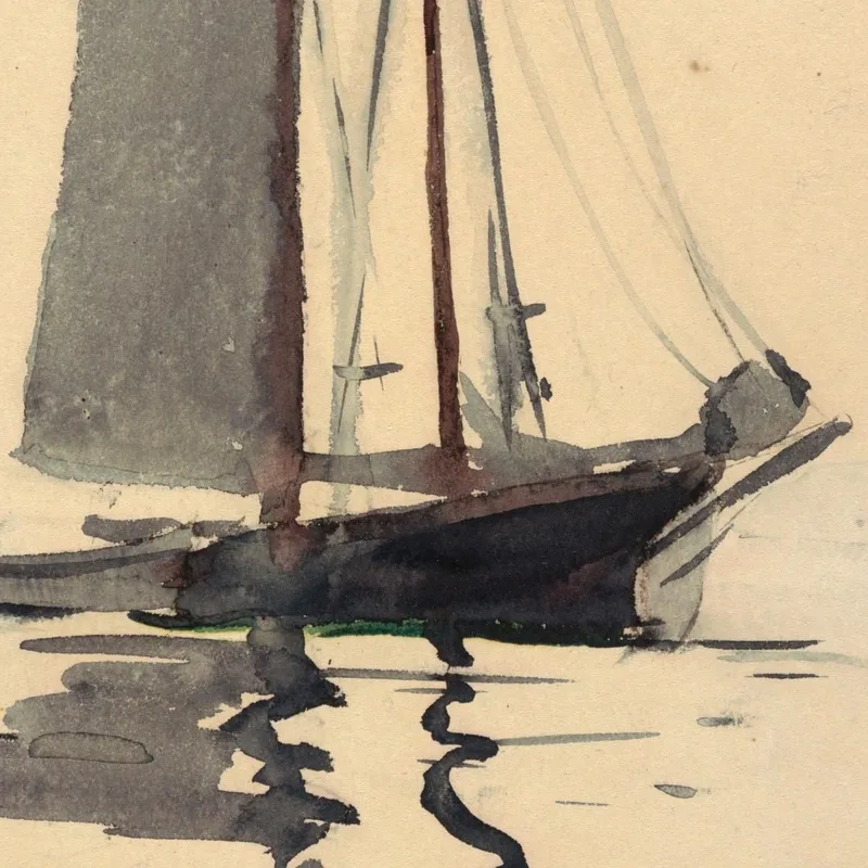 Goletta A Due Alberi Con Dory Winslow Homer