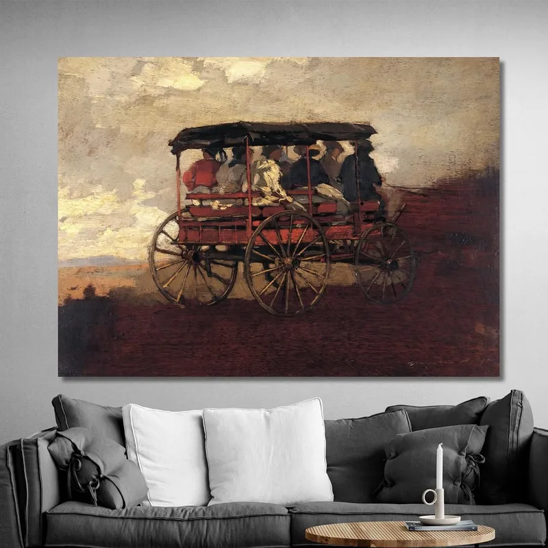 Weißer Bergwagen Winslow Homer