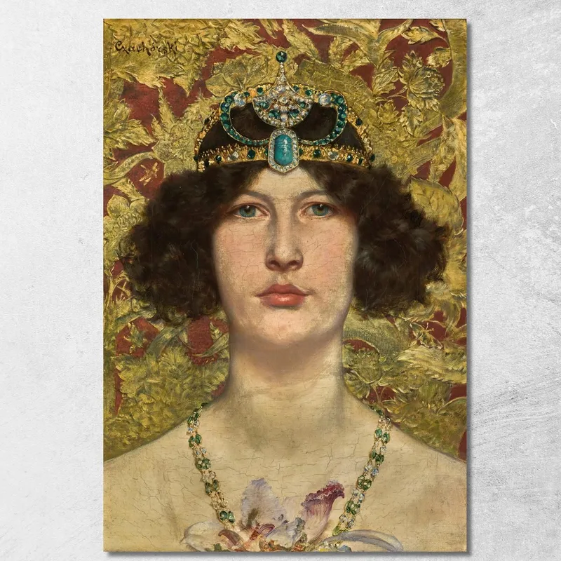 Cleopatra Władysław Czachórski quadro stampa su tela