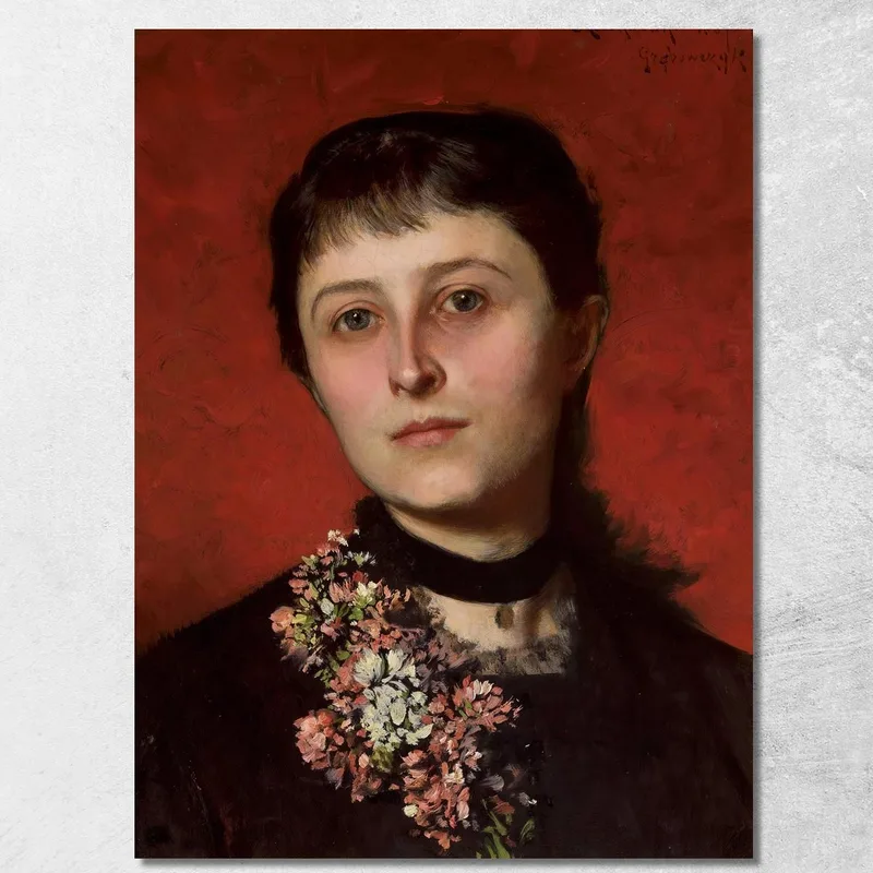 Ritratto Di Maria Godlewska Nata Popiel Władysław Czachórski quadro stampa su tela