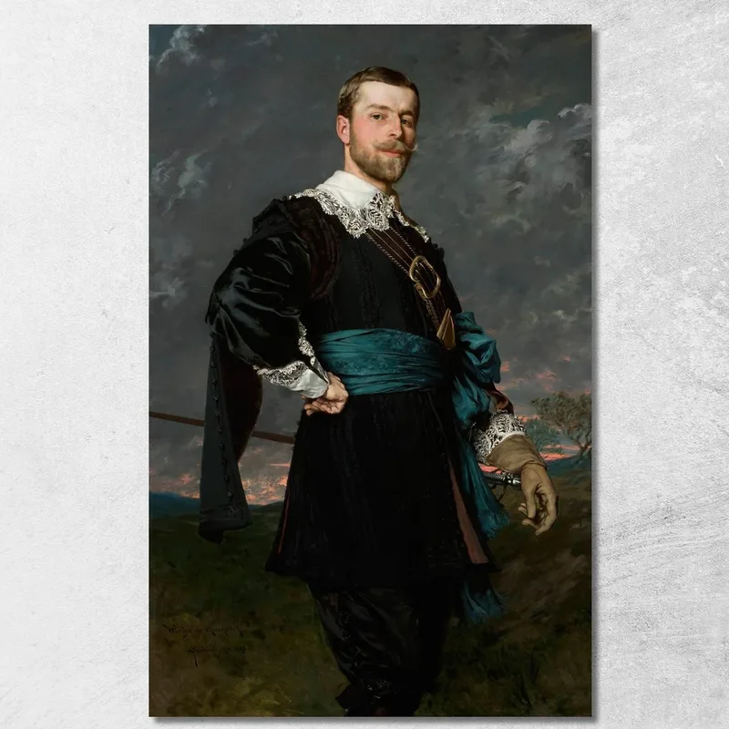 Ritratto Di Stanislaw Czachorski 2 Władysław Czachórski quadro stampa su tela