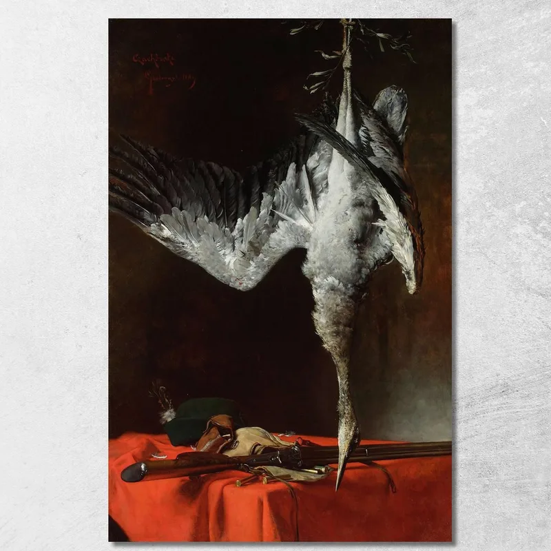 Natura Morta Con Un Airone Władysław Czachórski quadro stampa su tela