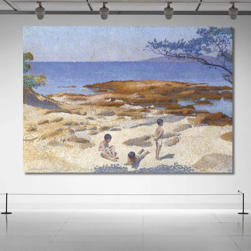 Beach At Cabasson Henri Edmond Cross
