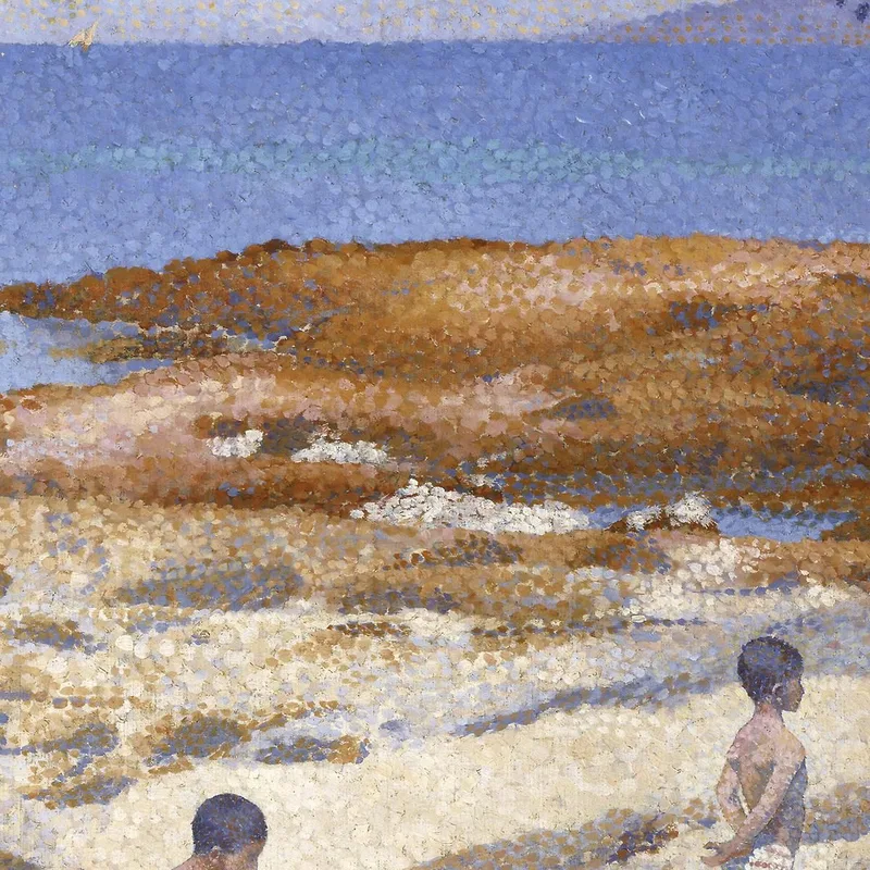 Beach At Cabasson Henri Edmond Cross