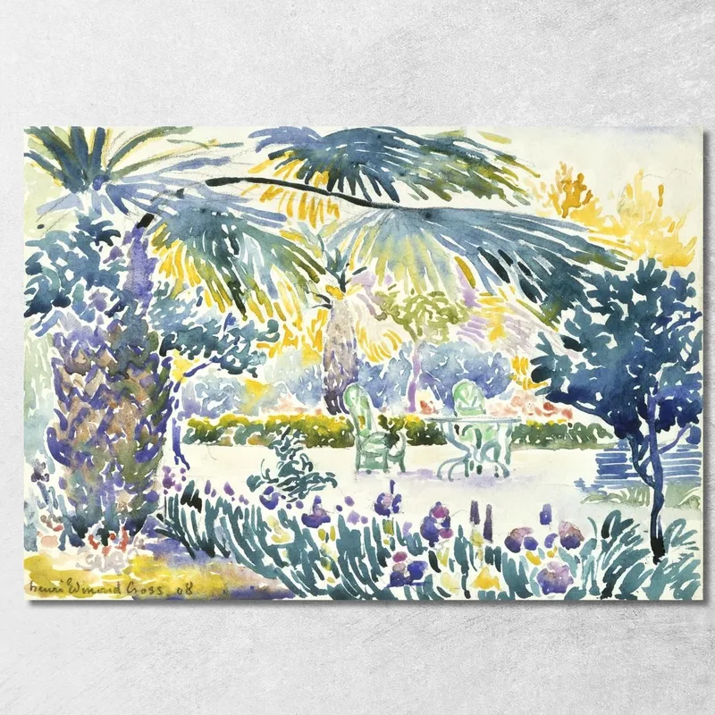 Garten Des Malers In Saint Clair Henri Edmond Cross drucken auf leinwand