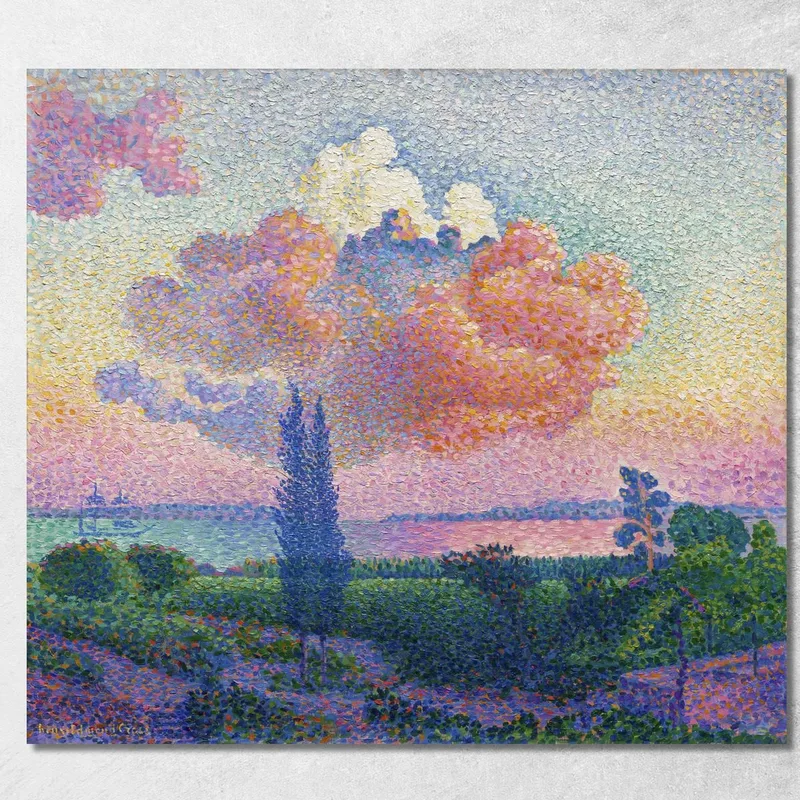 Die Rosa Wolke Henri Edmond Cross drucken auf leinwand