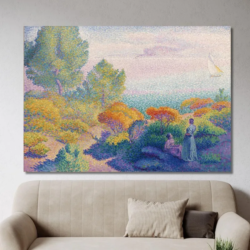 Due Donne Sulla Riva Henri Edmond Cross