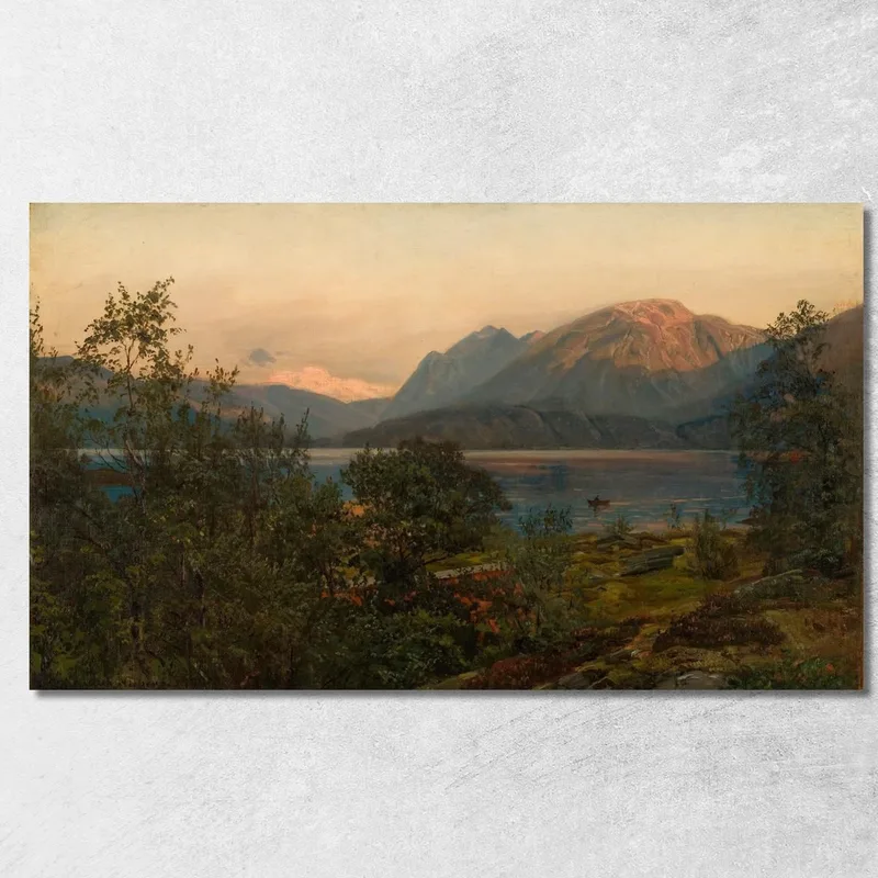 Abend Terøen Amaldus Nielsen drucken auf leinwand